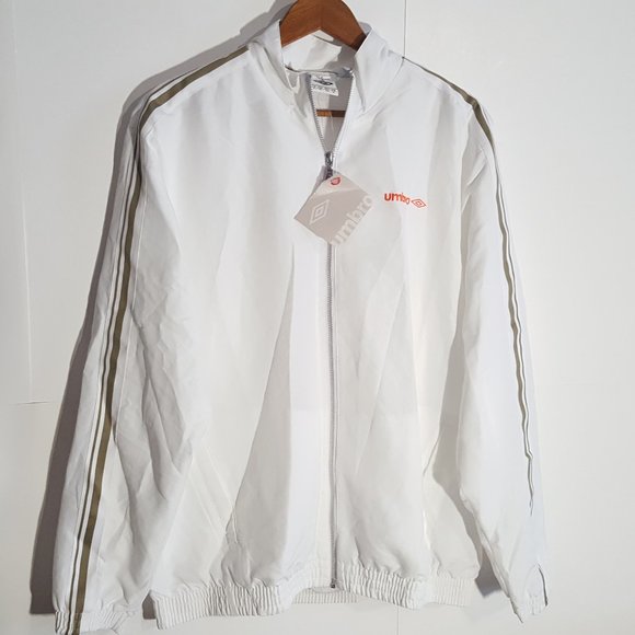 Ombro Other - Umbro Men's Full Zip Windbreaker White XL Jacket NWT